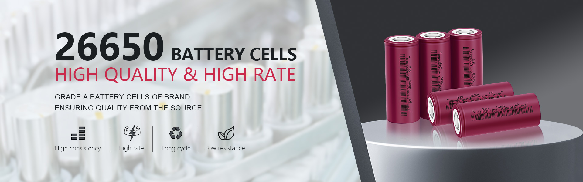 26650 battery-power long battery