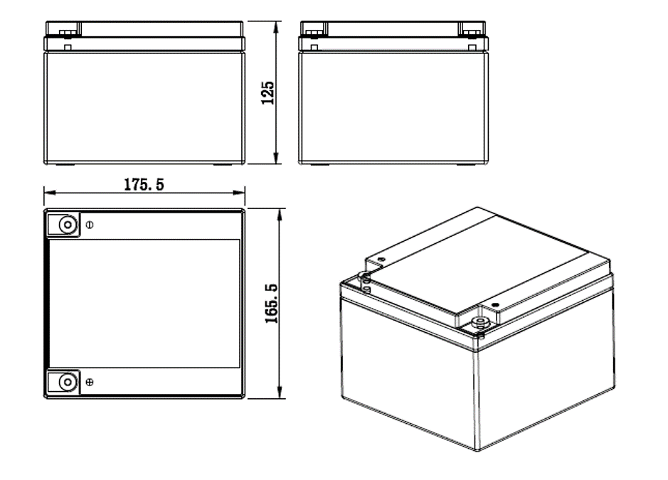 12.8V 28.8Ah 4S8P Lithium Battery
