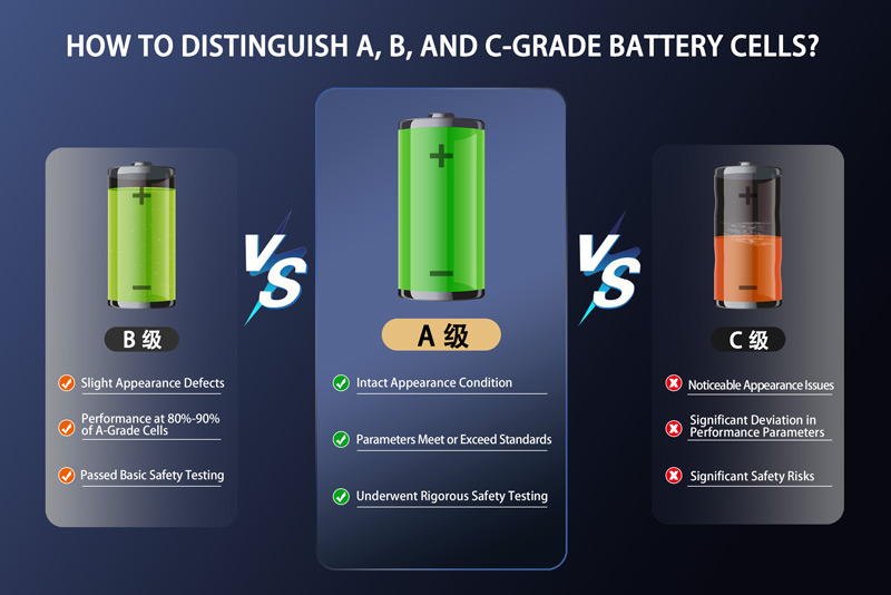 Differentiate Between A, B, and C-Grade Battery Cells - plb battery