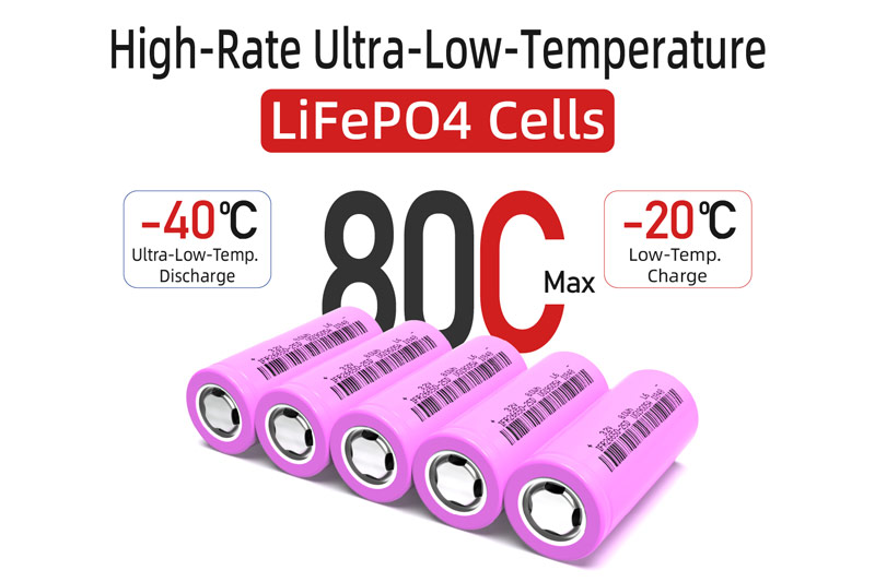 high-rate ultra-low-temperature lifepo4 cells - plb battery