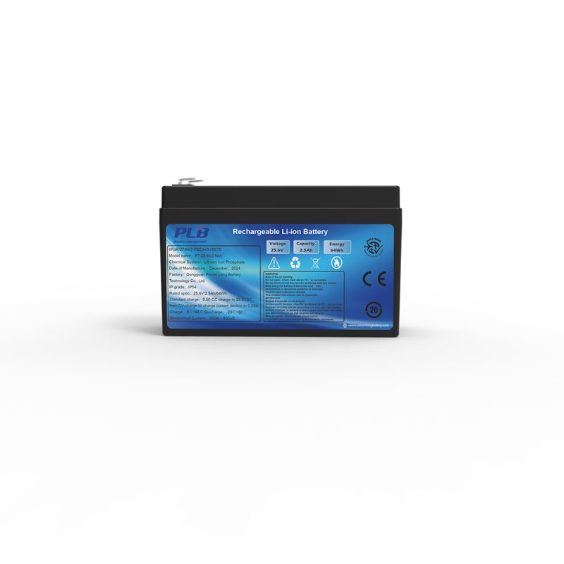 25.6V2.5Ah LiFePO4 Lithium Battery for 1–3KVA UPS Systems
