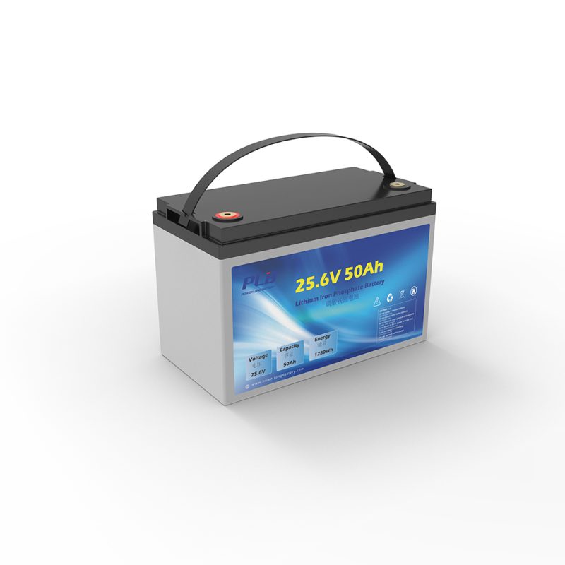 25.6V 50Ah LiFePO4 Lithium Battery