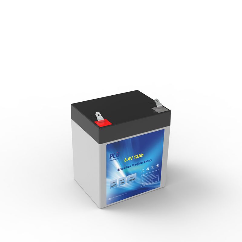 6.4V 12Ah LiFePO4 Lithium Battery
