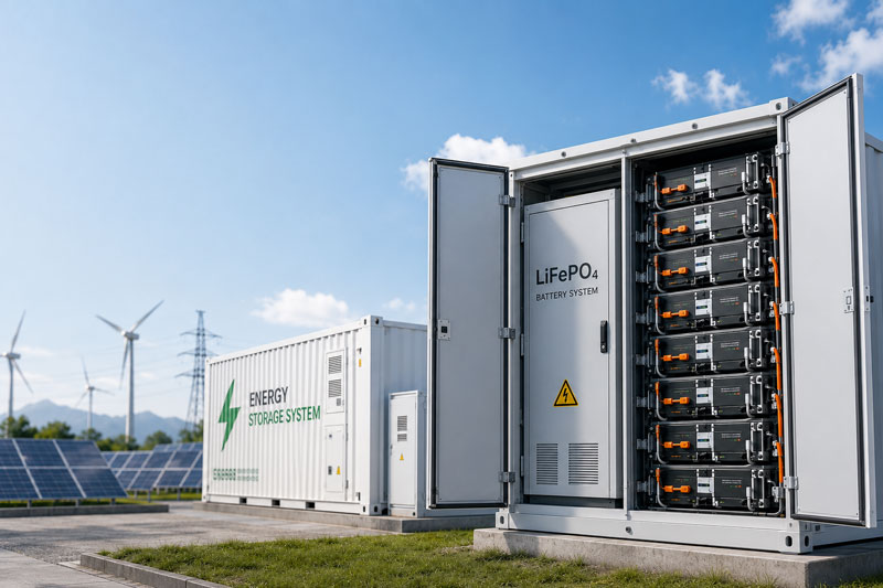 Why Are More Energy Storage Systems Adopting LiFePO₄ Batteries?